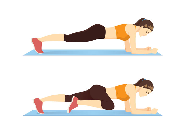 4.	La planche frontale ou « plank »