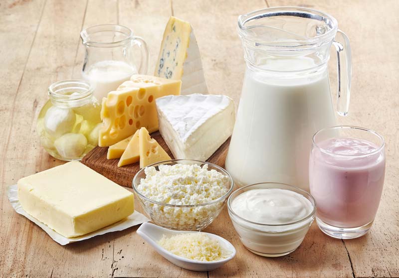 produits laitiers faibles en gras