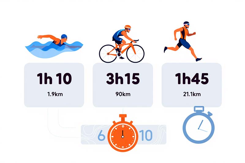 temps sur un ironman 70.3