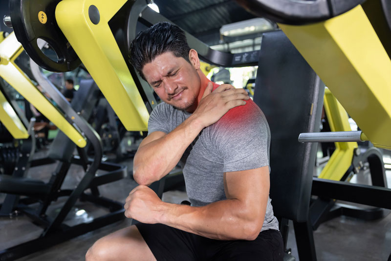 premiere action face une dechirure musculaire