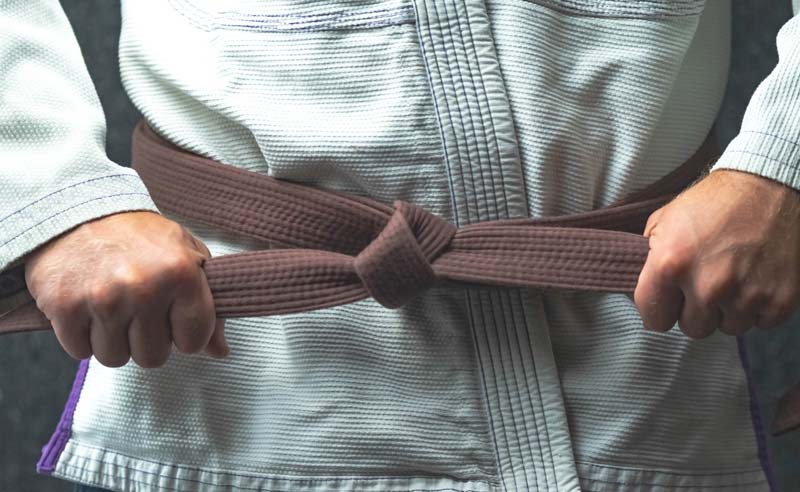ceinture marron transition vers