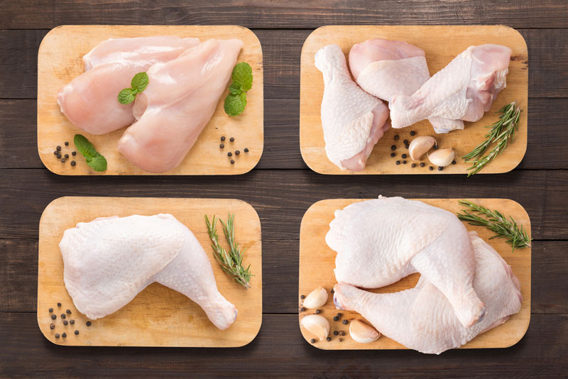 match des morceaux blanc de poulet vs cuisse qui gagne