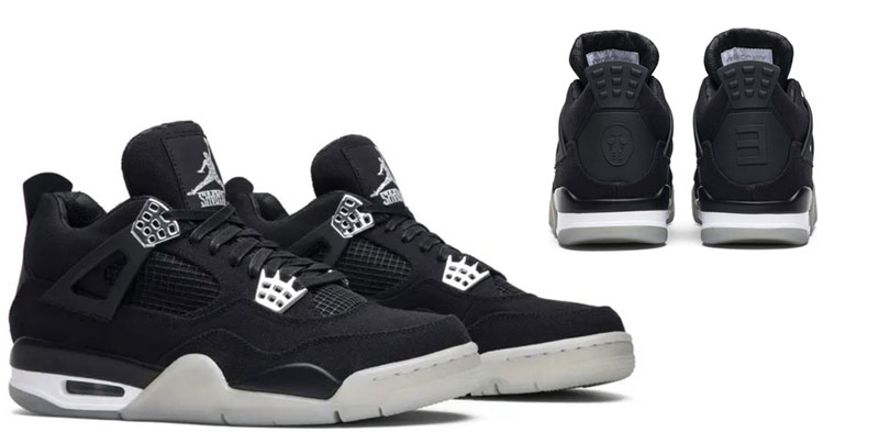 eminem x carhartt x air jordan 4 black chrome