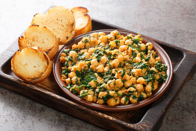 le pois chiche sous le microscope