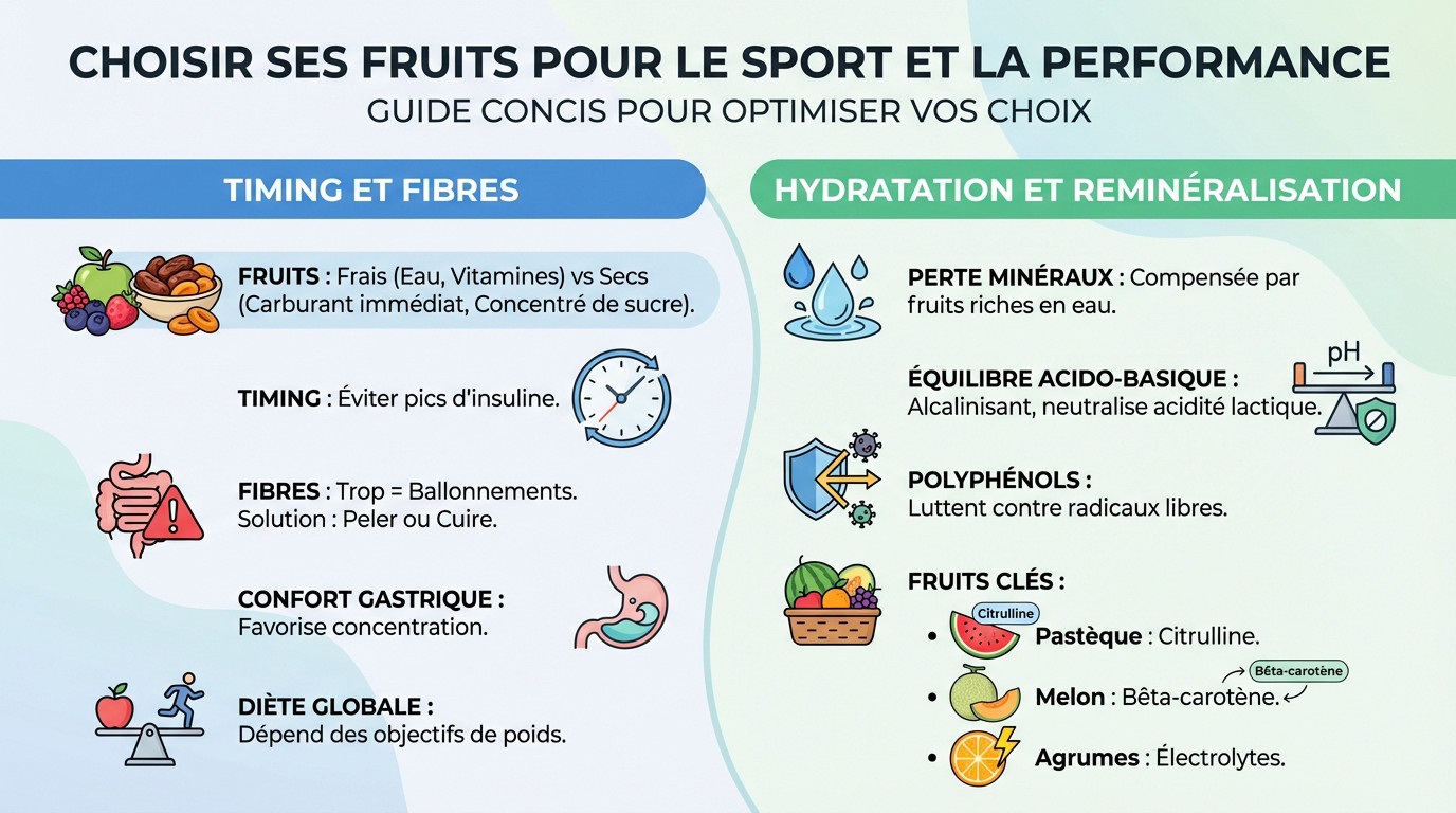 Sélection des meilleurs fruits pour la performance et la vitalité sportive