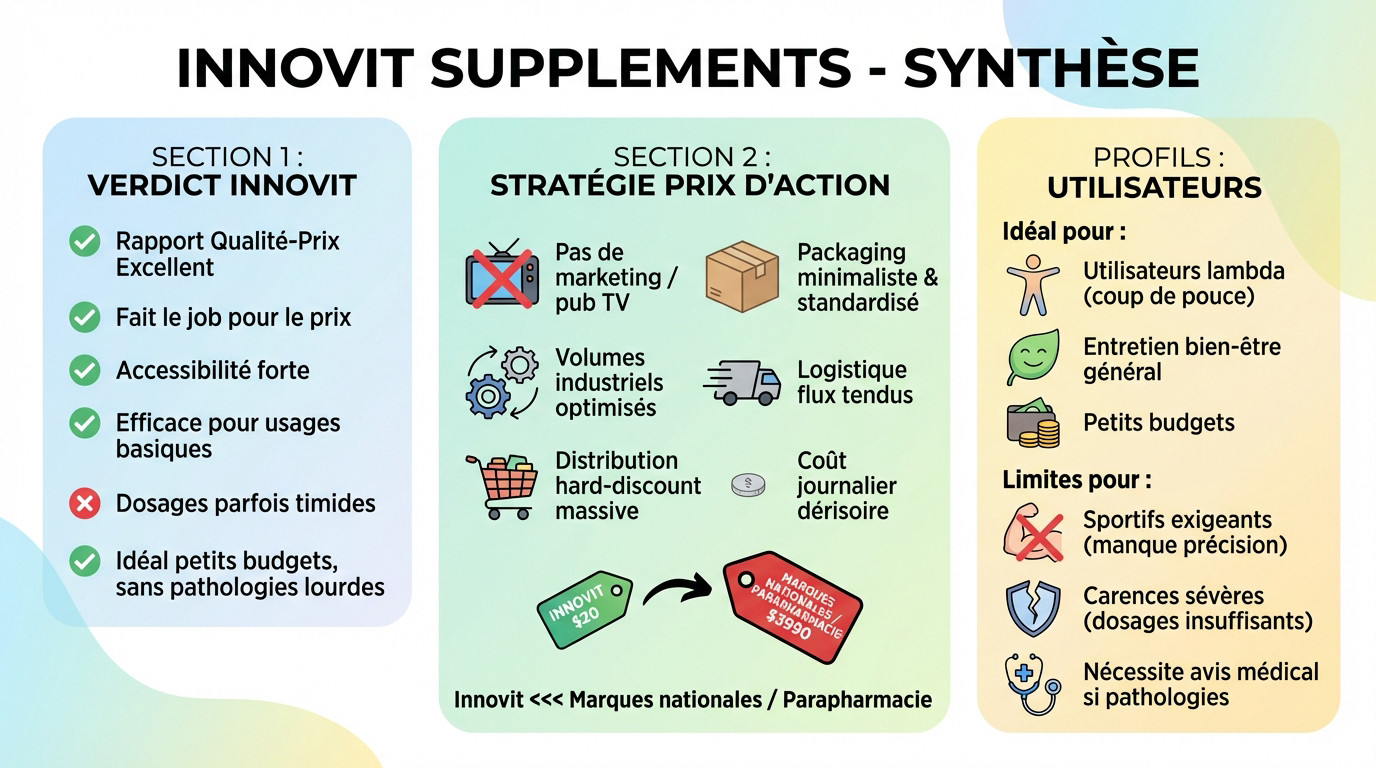 Compléments alimentaires Innovit vendus chez Action