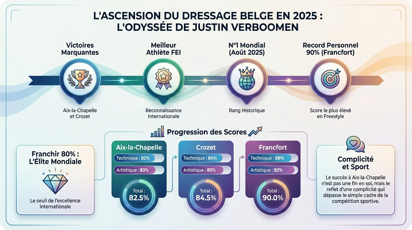 Justin Verboomen et son étalon Zonik Plus en compétition de dressage