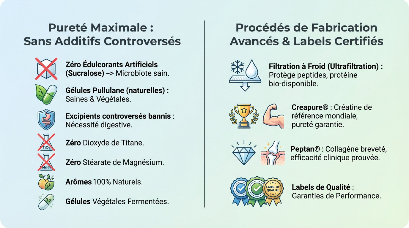 Processus de fabrication et labels de qualité Nutripure