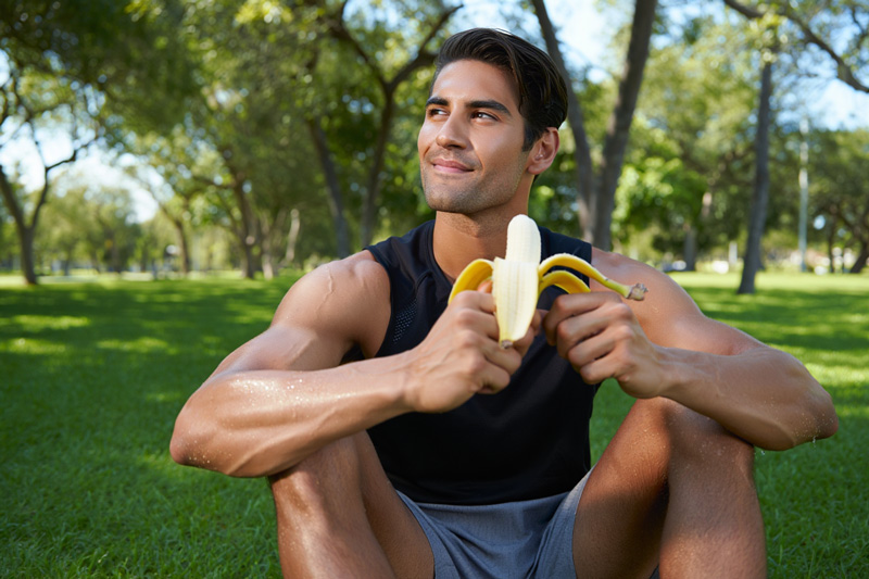 la banane pour faire le plein de potassium et de magnesium