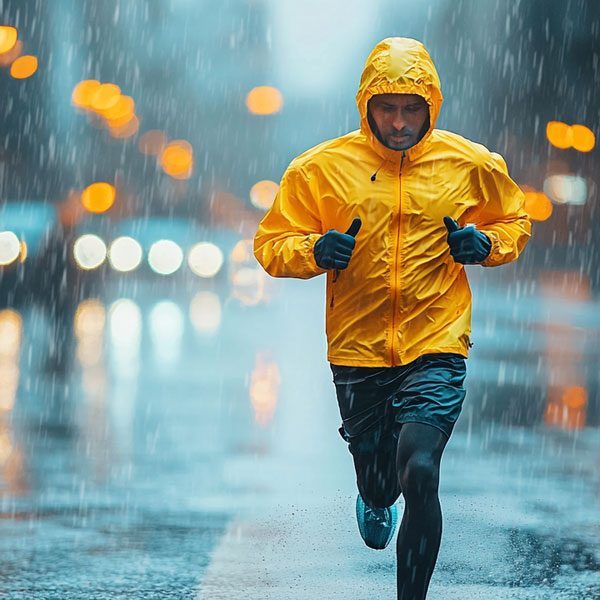 Courir sous la pluie : visibilité et équipement clé